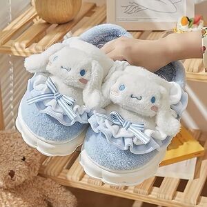 Cinnamoroll Sanrio Slippers Blue house shoes indoor kawaii cute great gift